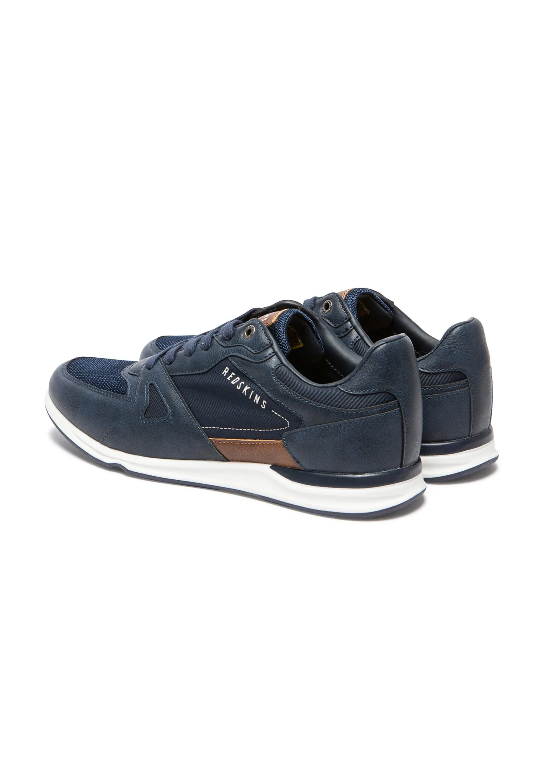 Baskets cognac / marines ACTUEL