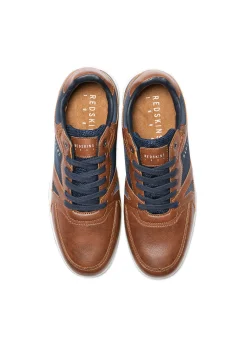 Baskets cognac / marines ACTUELI