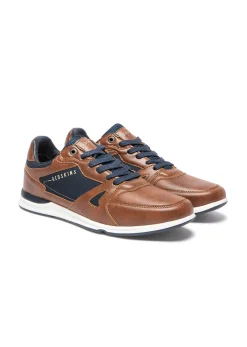 Baskets cognac / marines ACTUELI