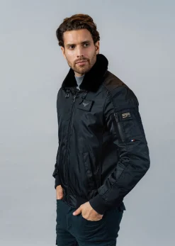 Blouson bleu marine HURRICAN FIGHTER