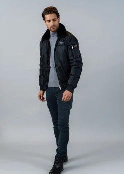 Blouson bleu marine HURRICAN FIGHTER