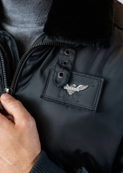 Blouson bleu marine HURRICAN FIGHTER