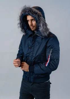 Blouson bleu marine SUPERSONIC PHENIX