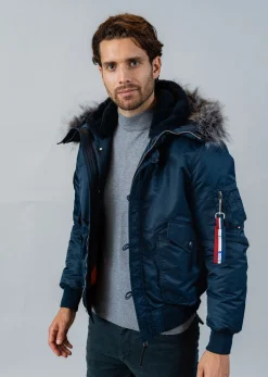 Blouson bleu marine SUPERSONIC PHENIX