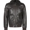 Blouson cuir marron FLIGHT ALPHA