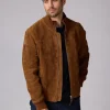 Blouson En Cuir camel SIKI FALCON