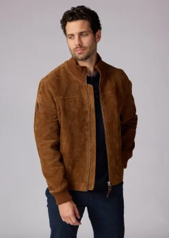 Blouson En Cuir camel SIKI FALCON