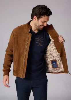 Blouson En Cuir camel SIKI FALCON