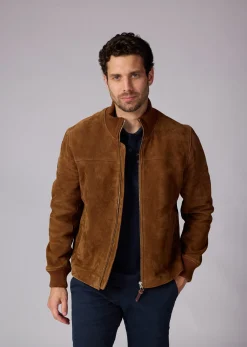 Blouson En Cuir camel SIKI FALCON