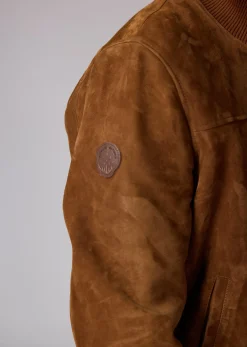 Blouson En Cuir camel SIKI FALCON