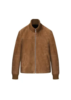 Blouson En Cuir camel SIKI FALCON