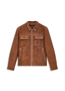 Blouson En Cuir marron CRISTO VINTAGE