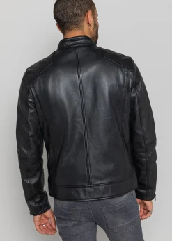 Blouson En Cuir noir / vernis noir DRAKE HOLSTER
