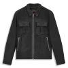 Blouson En Cuir noir CRISTO VINTAGE