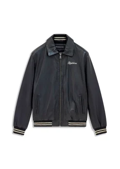 Blouson En Cuir noir SPARK CARAT
