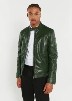 Blouson En Cuir vert / vert TRUST VICTORY