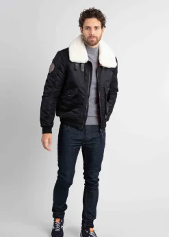 Blouson noir AIRCRAFT PHENIX