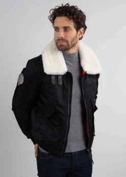 Blouson noir AIRCRAFT PHENIX