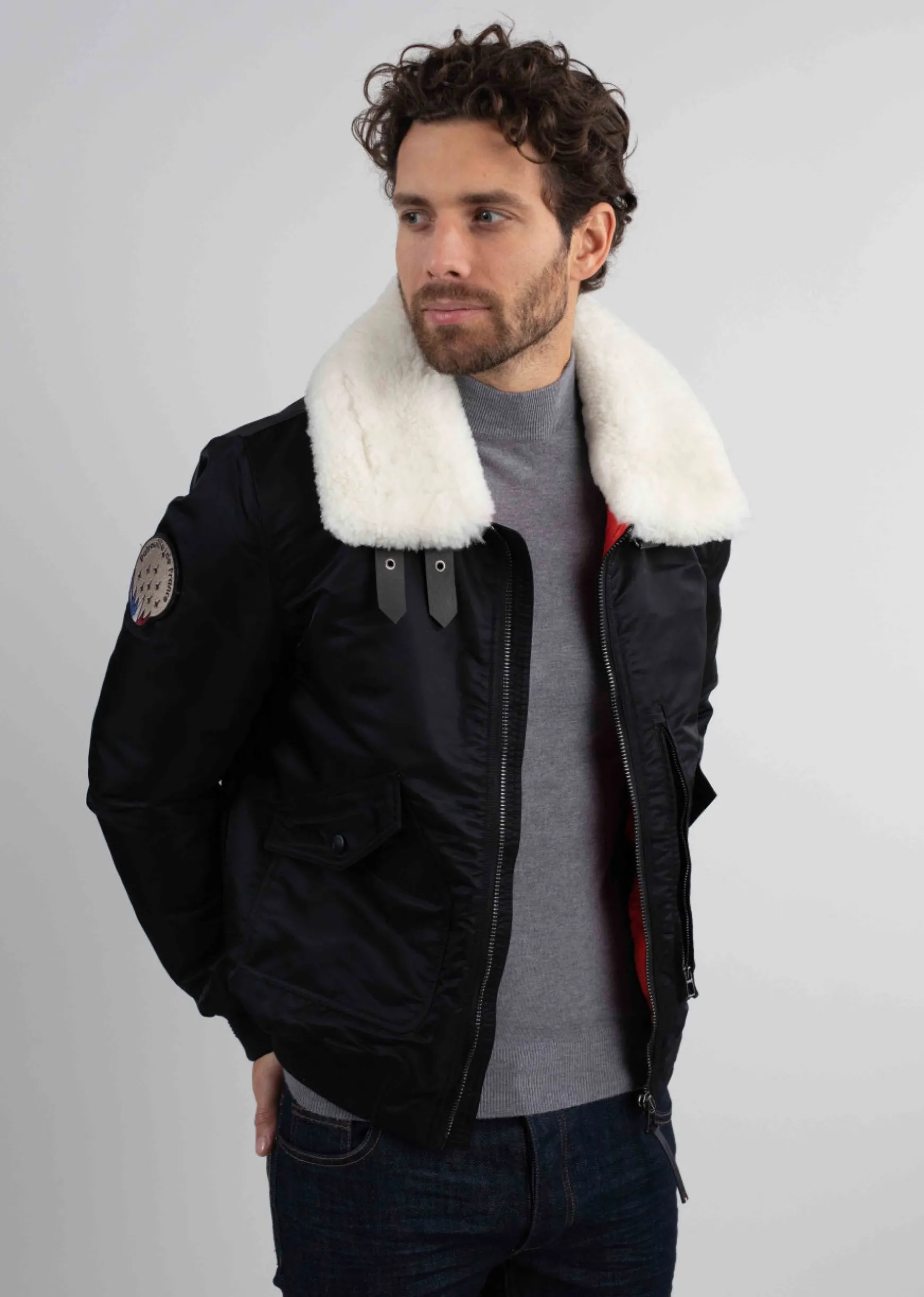 Blouson noir AIRCRAFT PHENIX