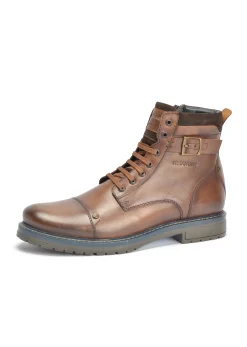 Boots cognac marron TENDANCE