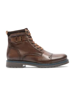 Boots cognac marron TENDANCE