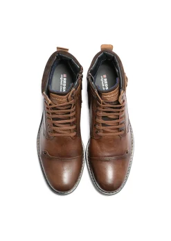 Boots cognac marron TENDANCE