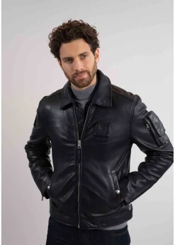 Cuir bleu marine JAEGGER ALPHA