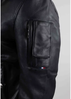 Cuir bleu marine JAEGGER ALPHA