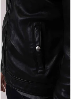 Cuir bleu marine JAEGGER ALPHA
