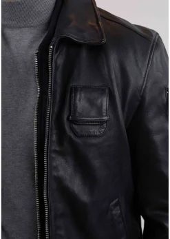 Cuir bleu marine JAEGGER ALPHA