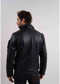 Cuir bleu marine JAEGGER ALPHA
