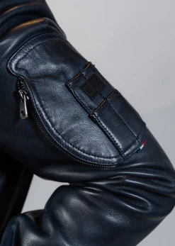 Cuir bleu marine RAFAL YCON