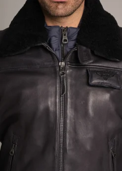 Cuir bleu marine RAFAL YCON