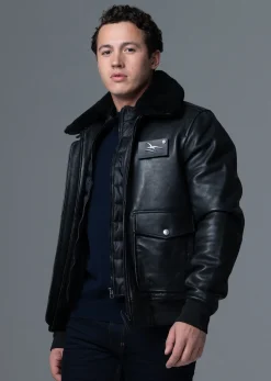 Cuir collector noir / vernis noir PILOT ATLAS
