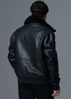 Cuir collector noir / vernis noir PILOT ATLAS