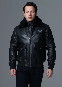 Cuir collector noir / vernis noir PILOT ATLAS