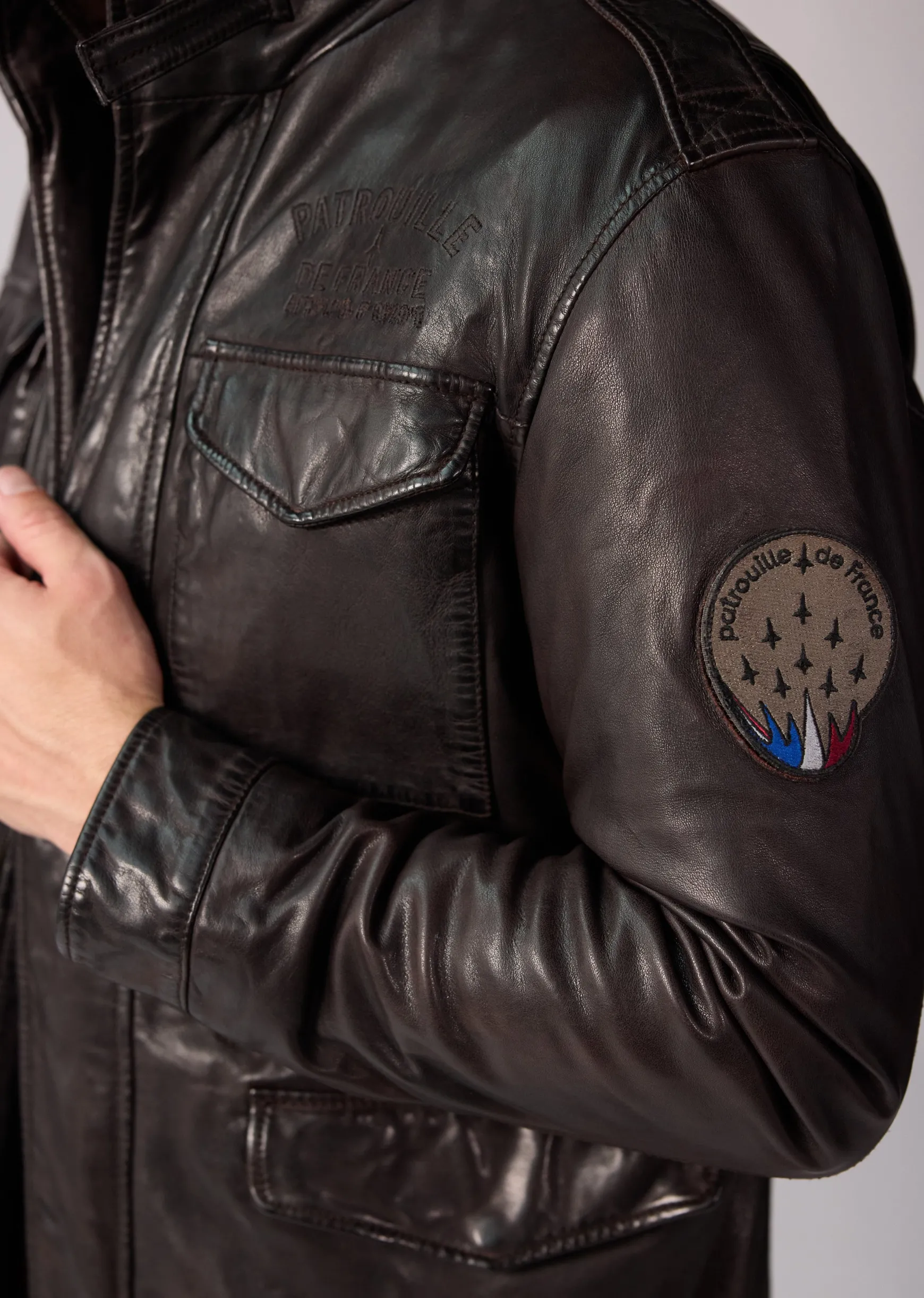 Cuir marron BATTLE DITY