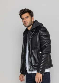 Cuir noir BYRON MOJITO