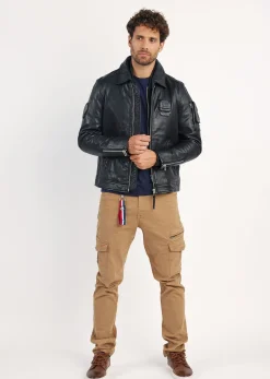 Cuir noir JAEGGER ALPHA