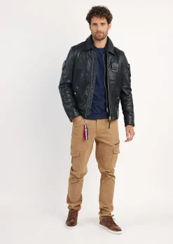 Cuir noir JAEGGER ALPHA