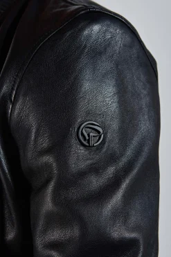 Cuir noir ROOSTER RACING