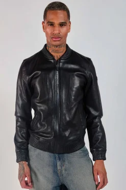 Cuir noir ROOSTER RACING