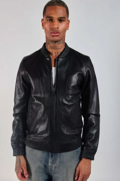 Cuir noir ROOSTER RACING