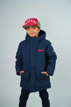 Parka enfant bleu marine