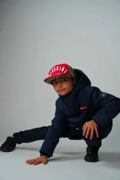 Parka enfant bleu marine