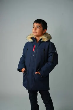 Parka junior bleu marine
