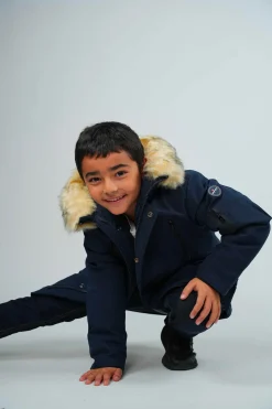 Parka junior bleu marine