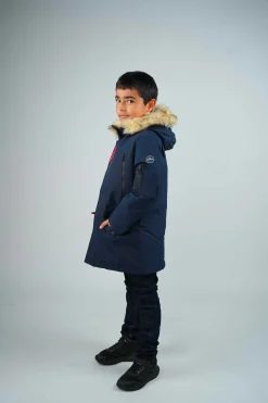 Parka junior bleu marine