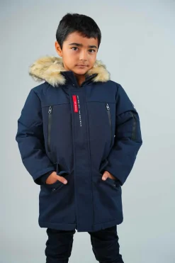 Parka junior bleu marine