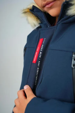 Parka junior bleu marine